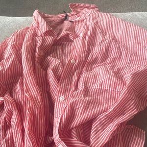 H&M button-up striped shirt
